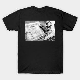 Marcus Garvey Black Historical Image with Authentic Black Star Line Certificate T-Shirt